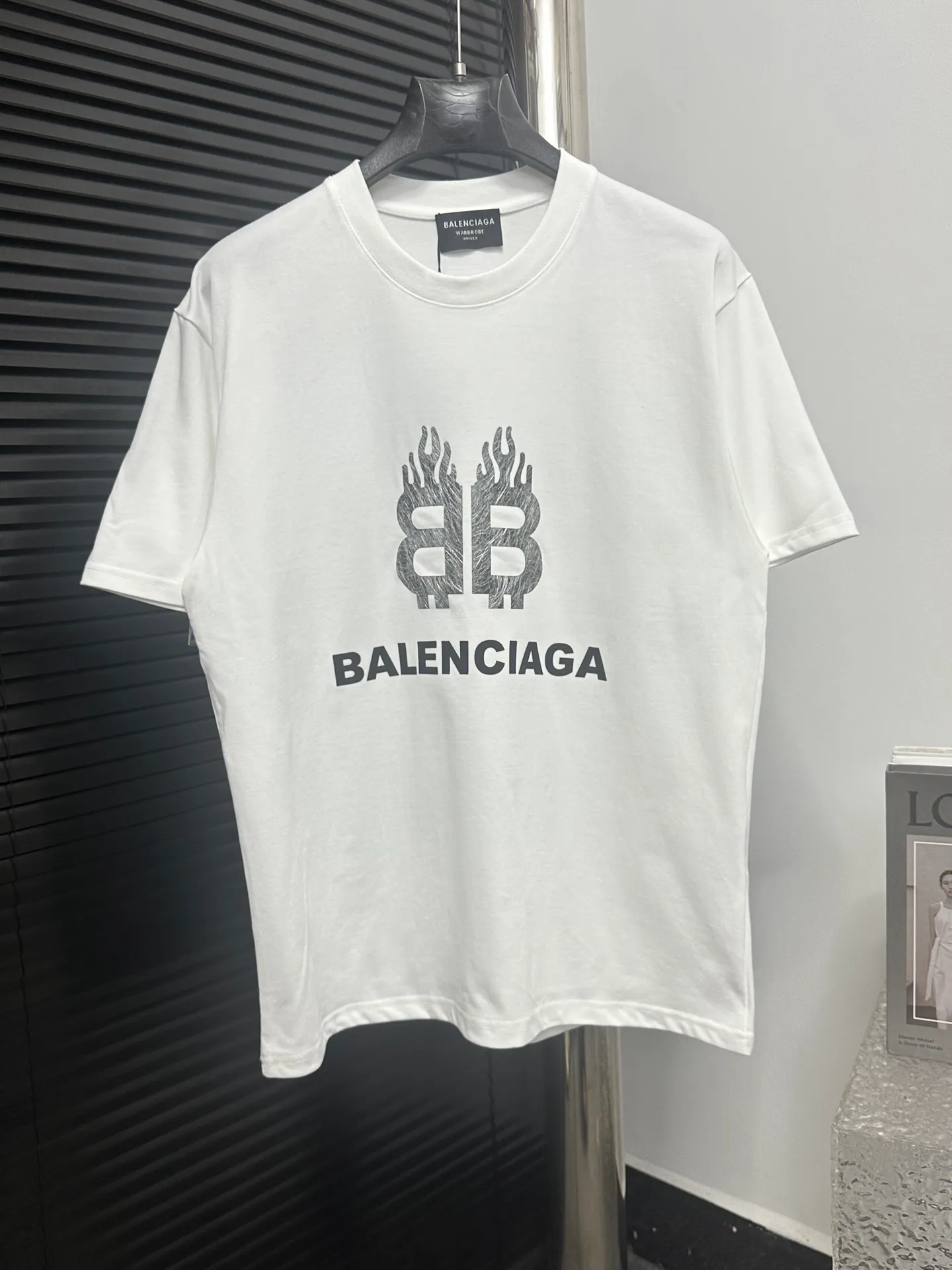 【BALENCIAGA 】 T 280 Same Style ：White Black Size：s-XL
